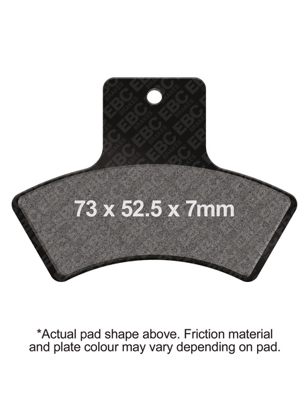 BRAKE PADS STD SEMI-METAL EBC FA270TT thumbnail 2