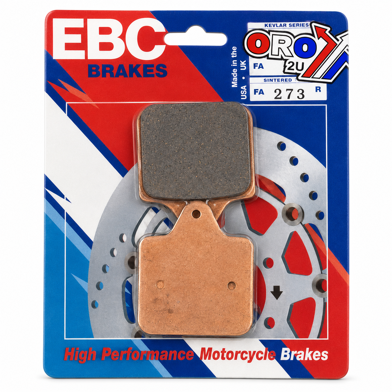 BRAKE PADS SINTERED EBC FA273R image 1