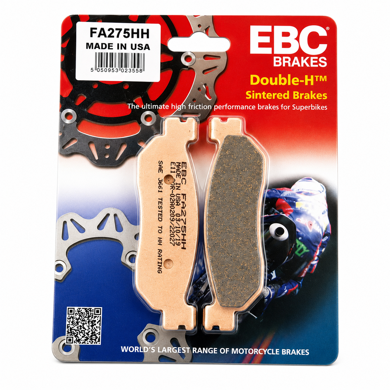 BRAKE PADS SINTERED METAL EBC FA275HH image 1