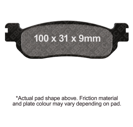 BRAKE PADS SINTERED METAL EBC FA275HH thumbnail 2