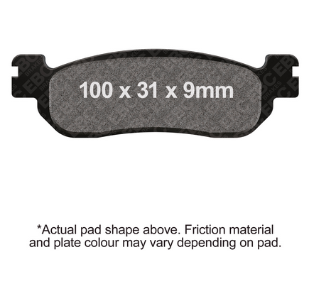 BRAKE PADS BLACK TOURING EBC FA275 thumbnail 2