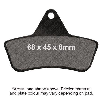 BRAKE PADS SEMI-METAL EBC FA271TT thumbnail 2