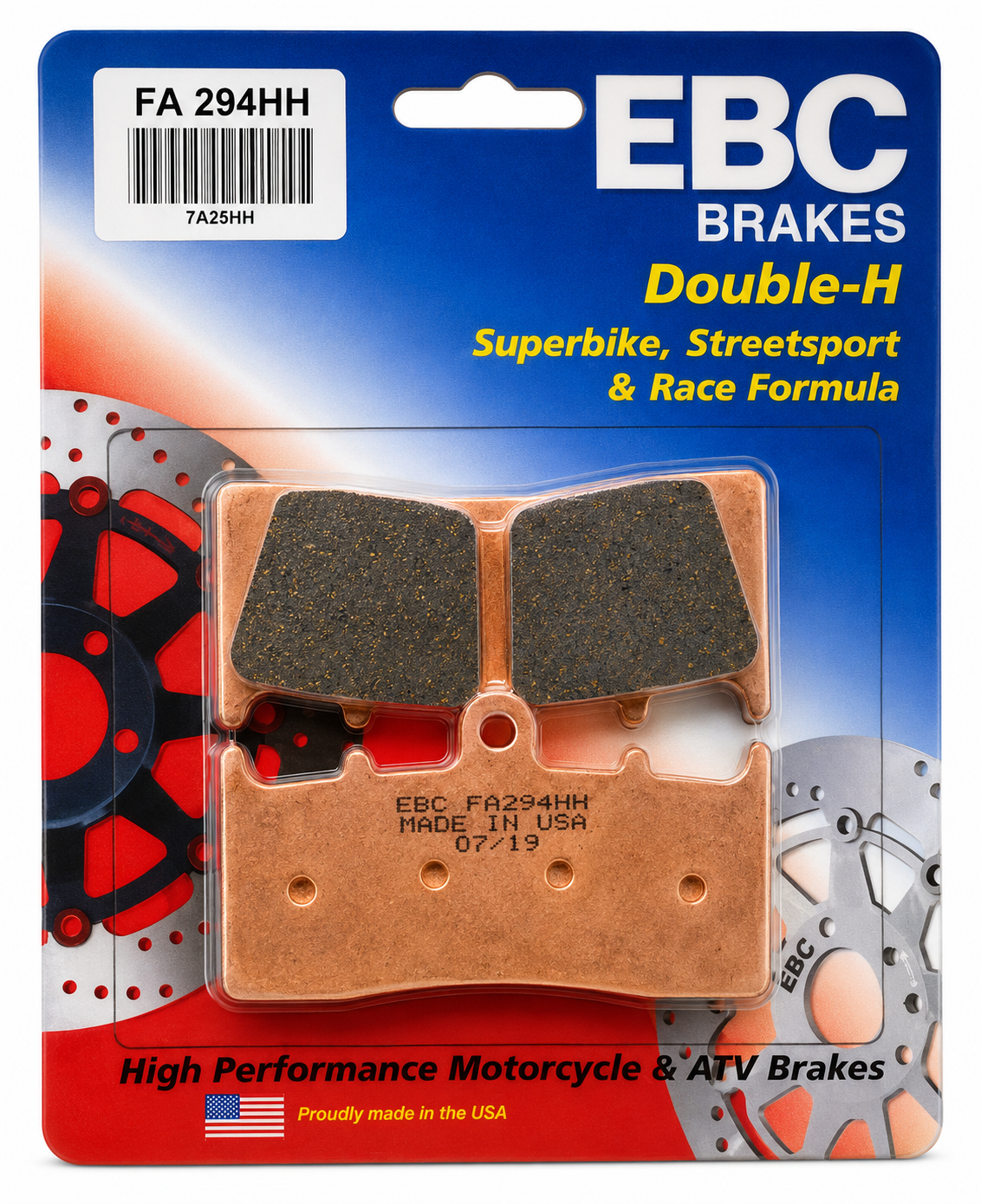 BRAKE PADS SINTERED METAL BMW KAWASAKI EBC FA294HH