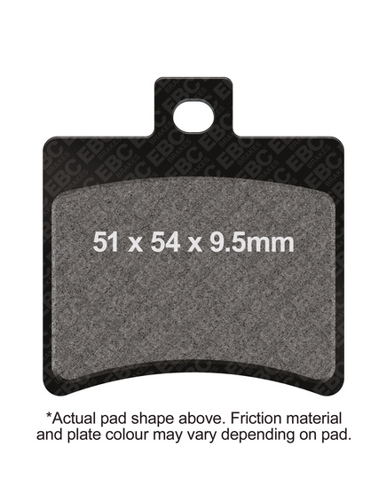 BRAKE PADS STD EBC FA298 thumbnail 2