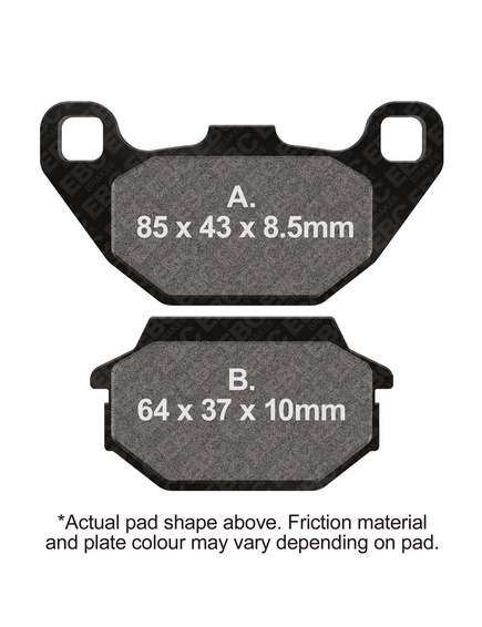 BRAKE PADS STD KEVLAR ORGANIC EBC FA305 thumbnail 2