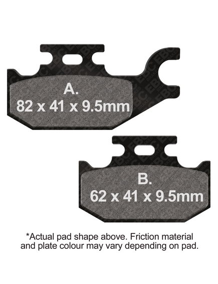 BRAKE PADS SINTERED EBC FA307R thumbnail 2