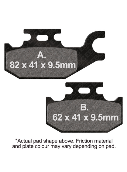 BRAKE PADS EBC FA307TT thumbnail 2