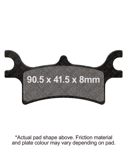 BRAKE PADS SINTERED METAL POLARIS EBC FA314R thumbnail 2