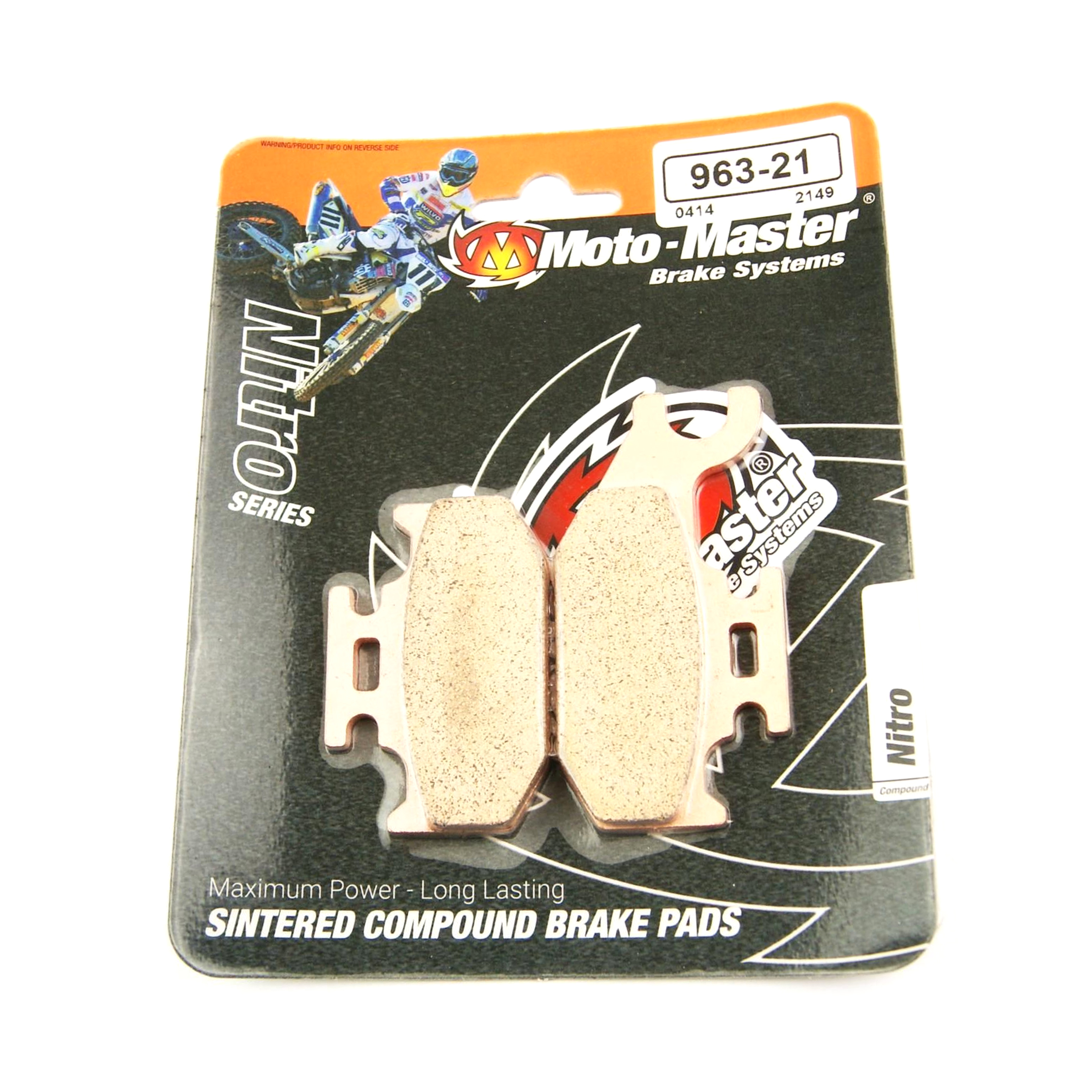 BRAKE PADS SINTERED NITRO, MOTO-MASTER 096321, 39-317 image 1