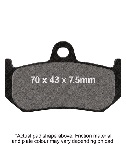 BRAKE PADS SINTERED METAL EBC FA320HH thumbnail 2
