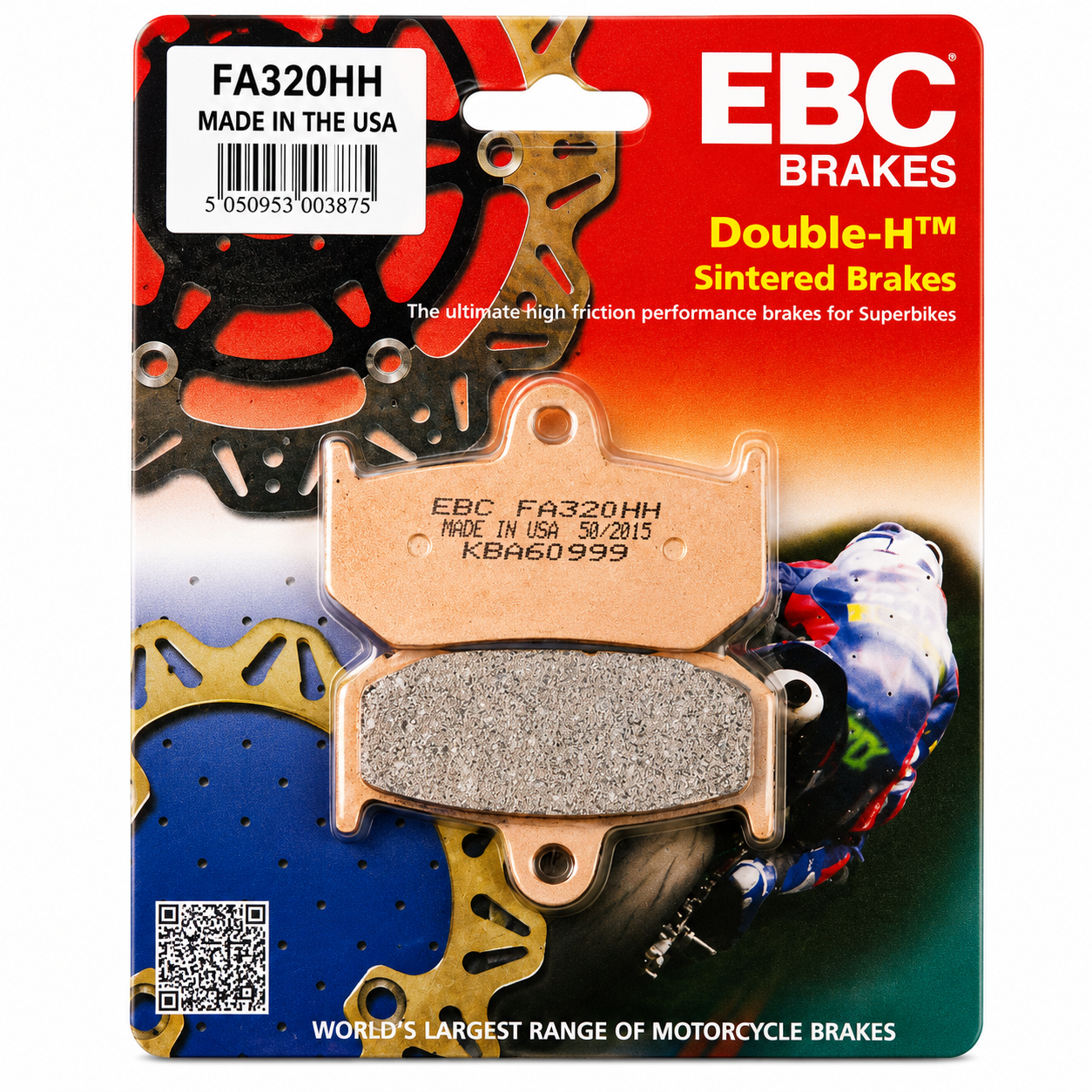 BRAKE PADS SINTERED METAL EBC FA320HH image 1