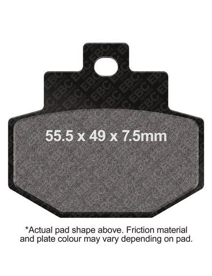 BRAKE PADS STD SCOOTER ORGANIC EBC SFA321 thumbnail 2