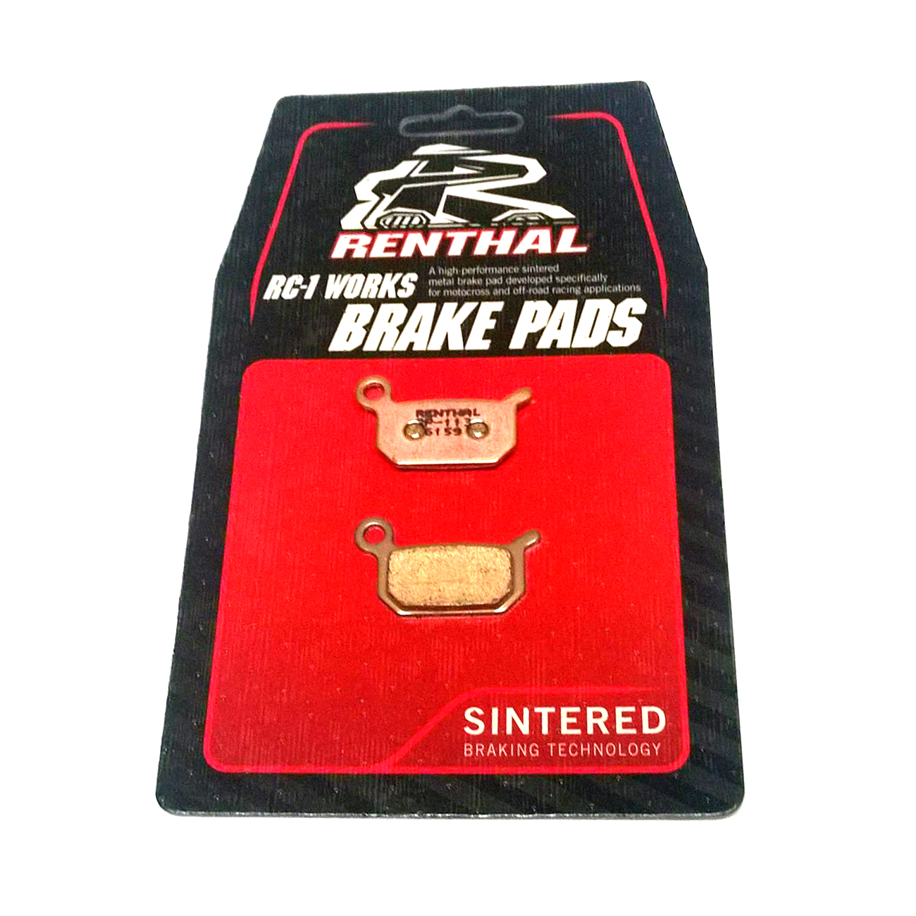 BRAKE PADS SINTERED RC-1, RENTHAL BP-113, BP113 WORKS, 39-325, 41-924.H.REN