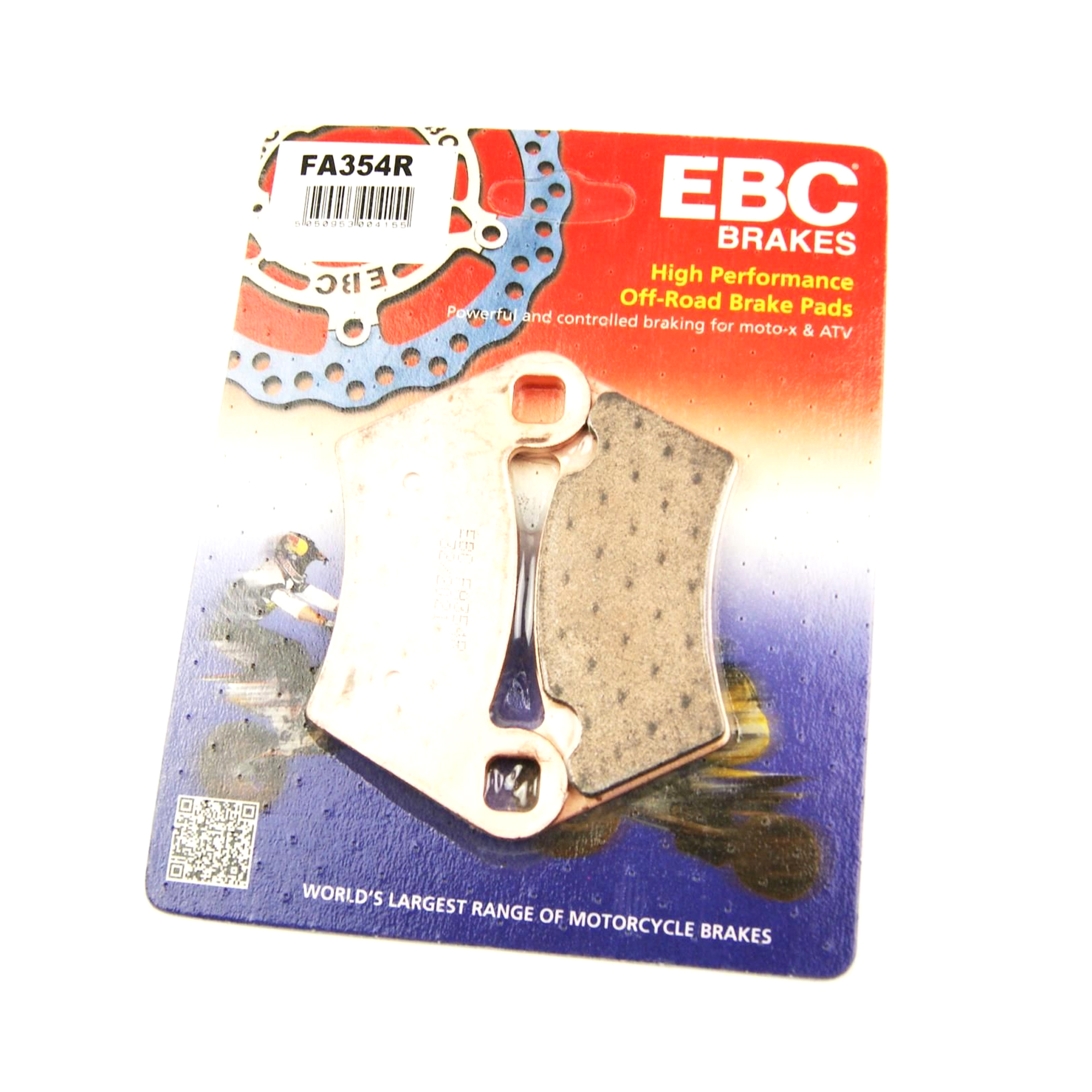 BRAKE PADS SINTERED FA354R EBC, POLARIS 1910514, 2202413, 39-354 image 1