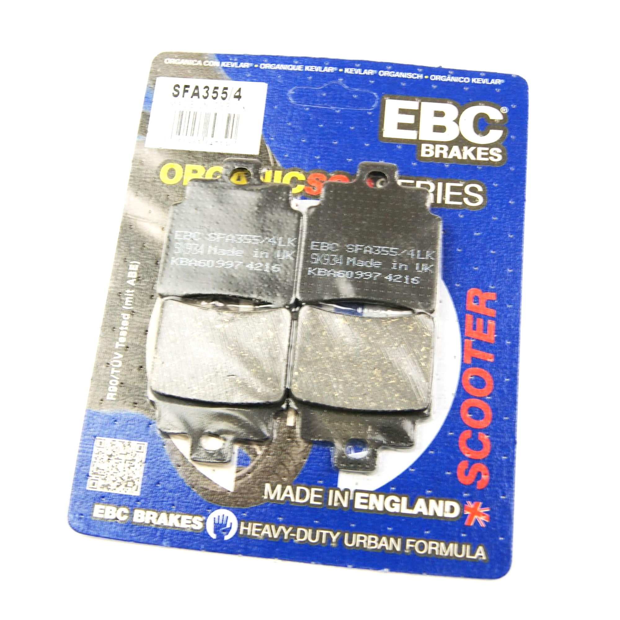BRAKE PADS SET 4 FA355/4 EBC, EBC REAR BRAKE PADS image 1