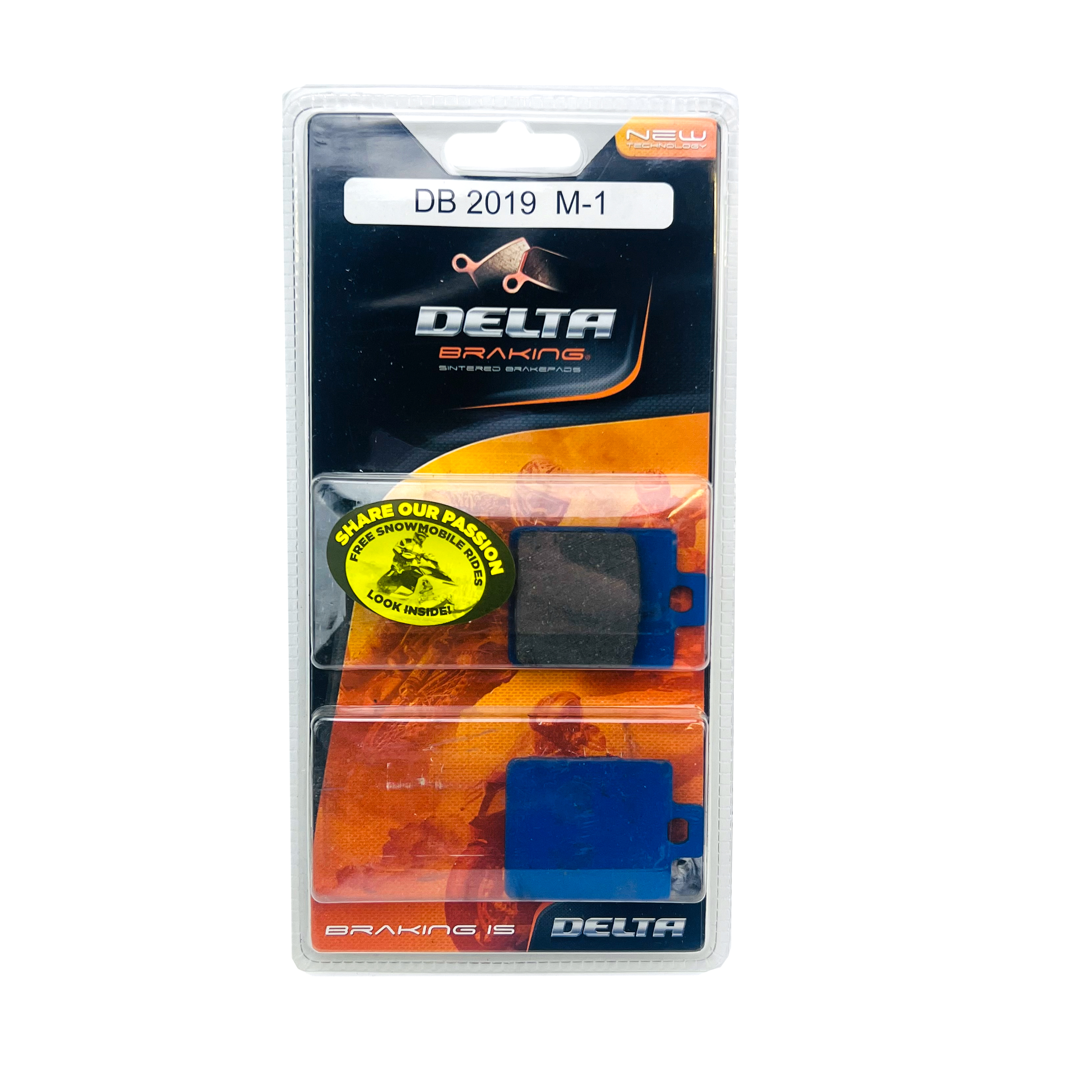 BRAKE PADS DELTA M1 ORGANIC PADS DB2019 (FA360 VD968) image 1