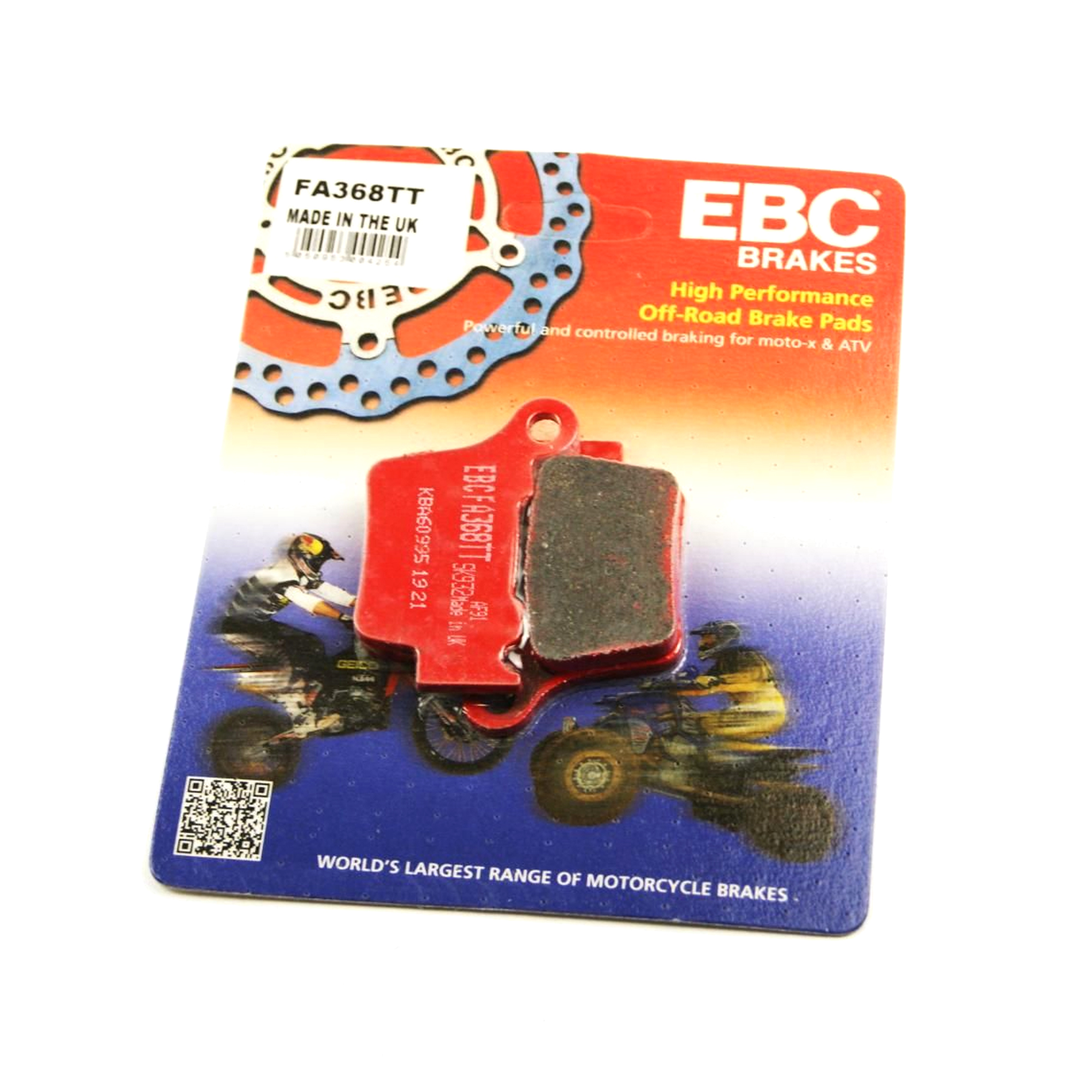 BRAKE PADS STD EBC FA368TT, FA368 image 1
