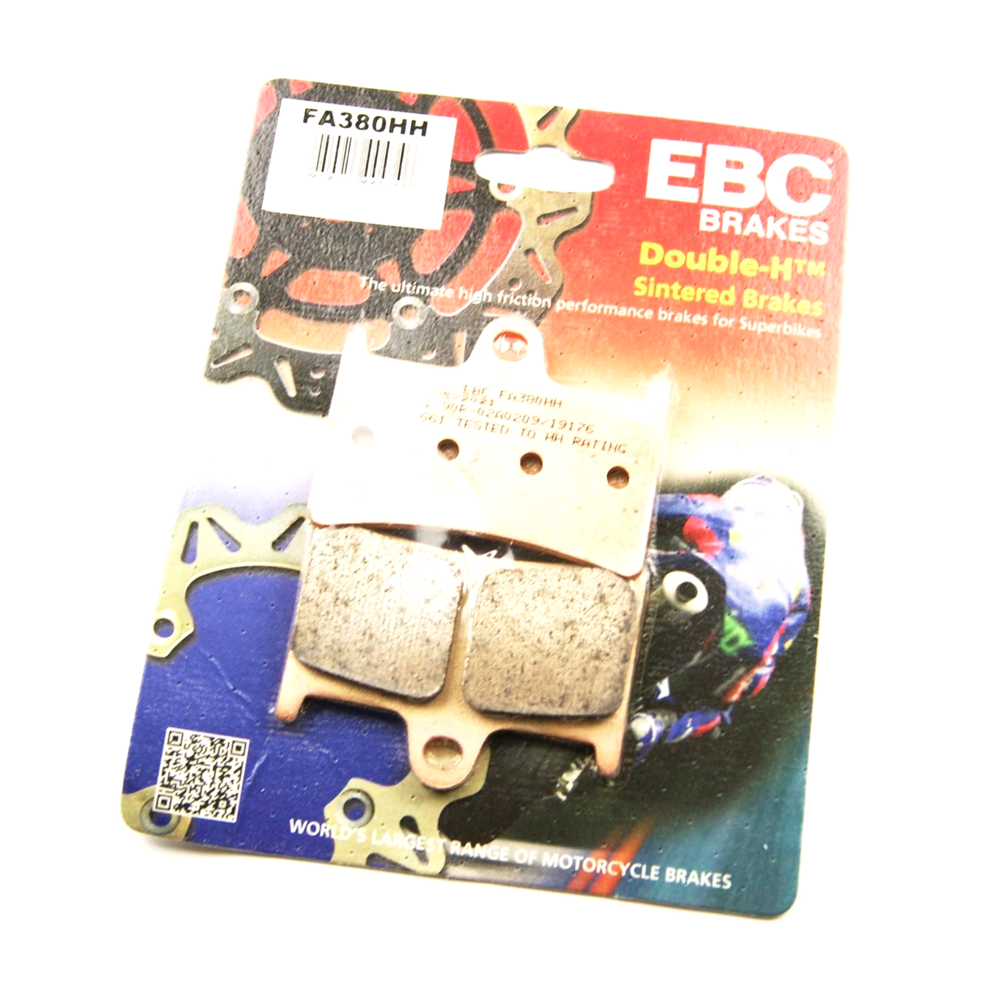 BRAKE PADS SINTERED METAL GOLD, FA380HH EBC image 1