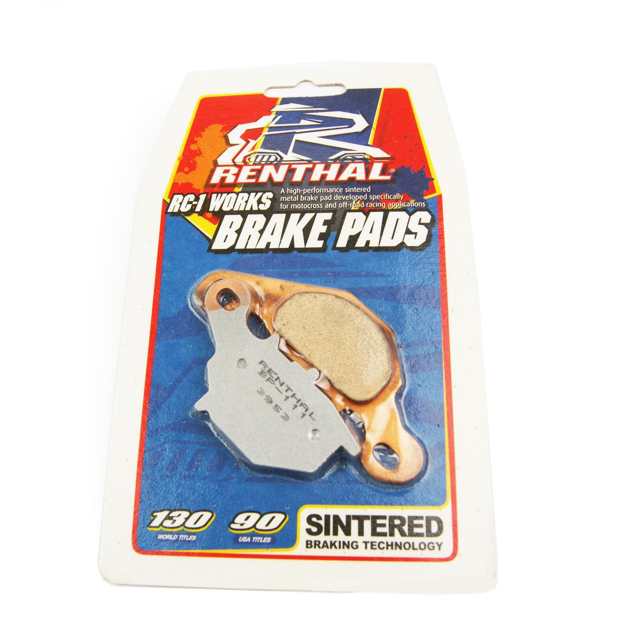 BRAKE PADS SINTERED RC-1, RENTHAL BP-111, BP111 WORKS, 39-401, 41-953.H.REN image 1
