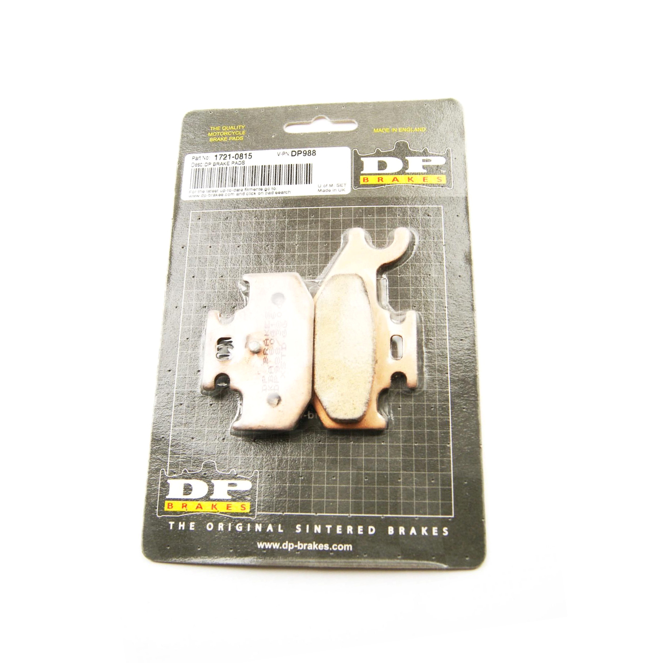 BRAKE PADS DP BRAKES HARD, DP988 Premium Dunlopad DP Sintered, 39-428 image 1