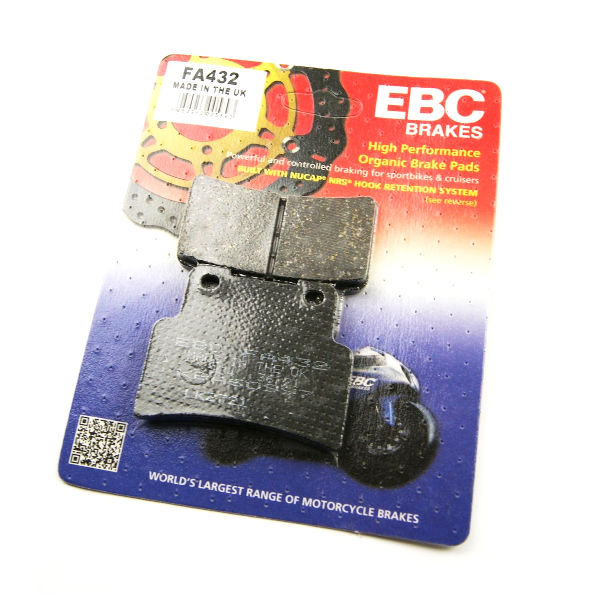 BRAKE PADS Kevlar organic, EBC FA432 image 1