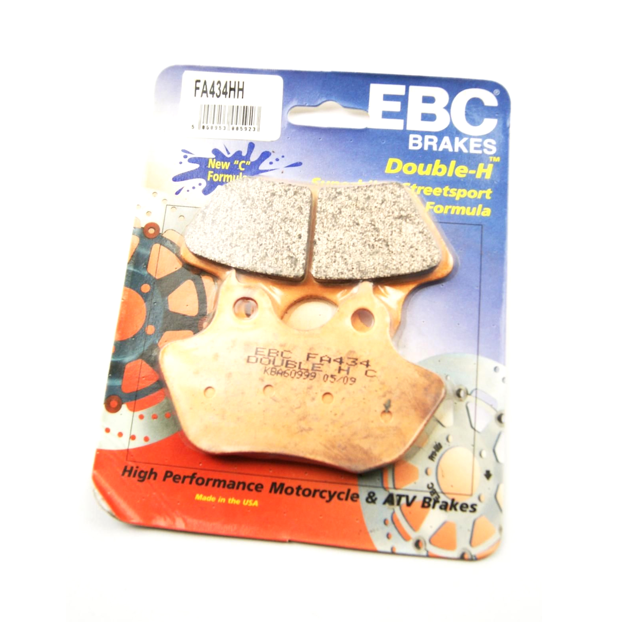 BRAKE PADS SINTERED METAL, EBC FA434HH HARLEY DAVIDSON image 1