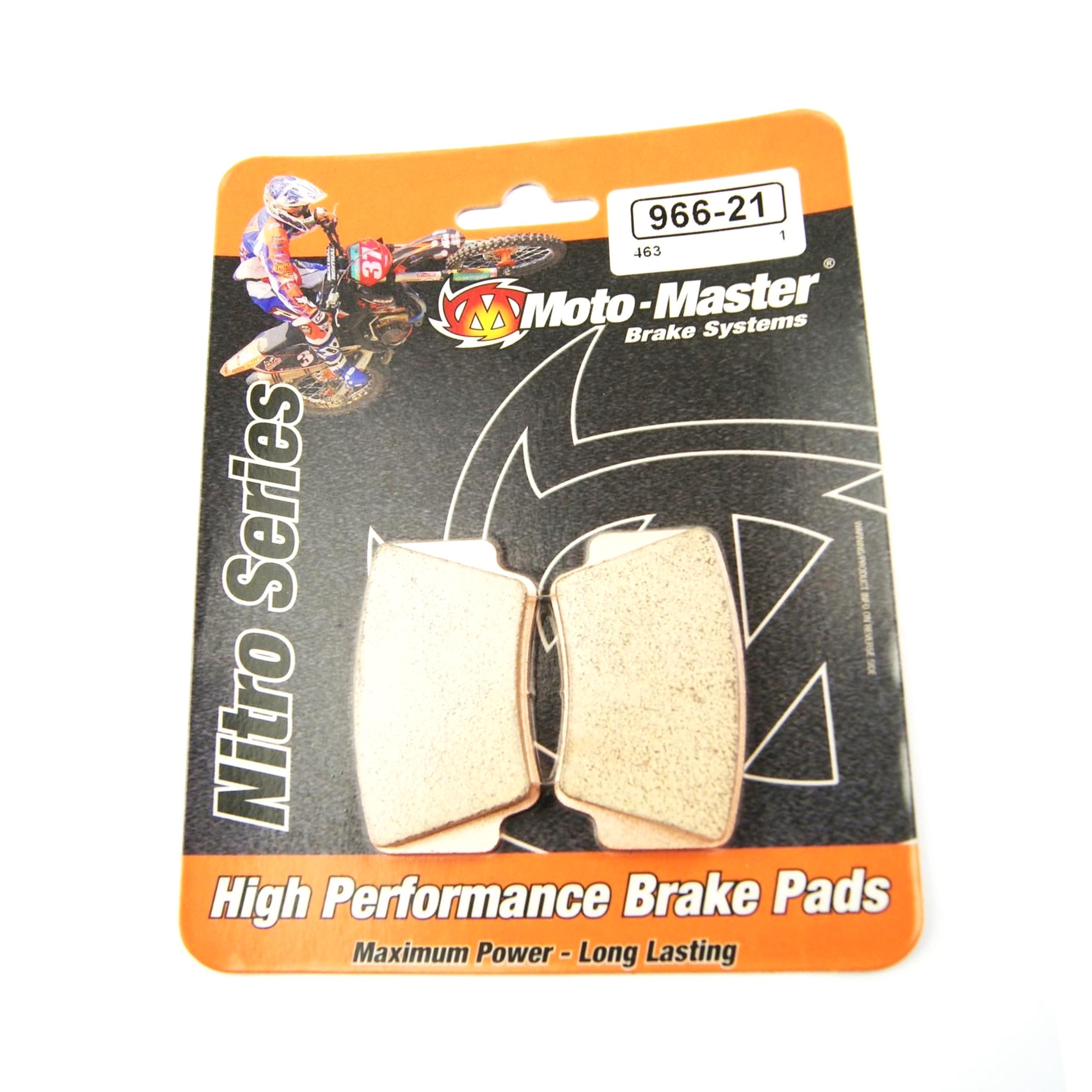 BRAKE PADS SINTERED NITRO, MOTO-MASTER 096621, 39-463 image 1