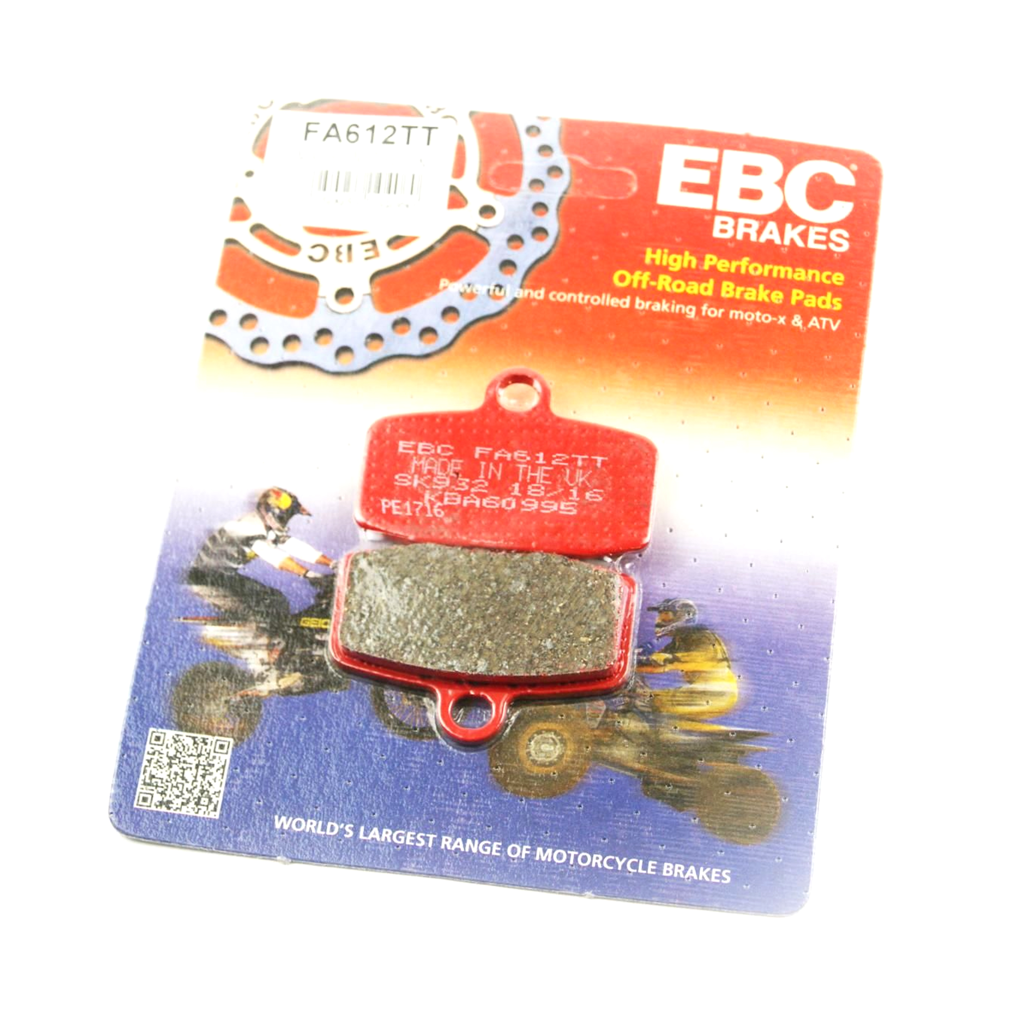 BRAKE PADS STD EBC FA612TT image 1