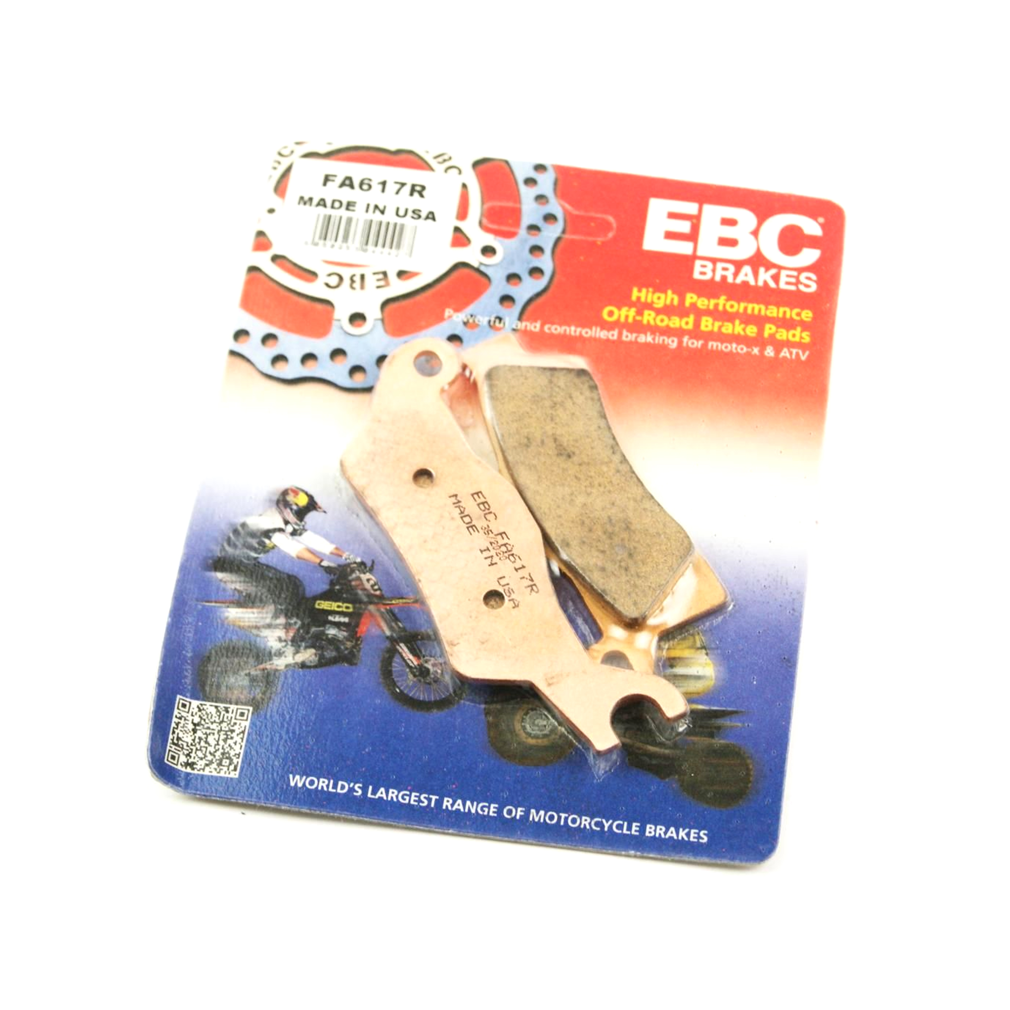 BRAKE PADS SINTERED EBC FA617R image 1