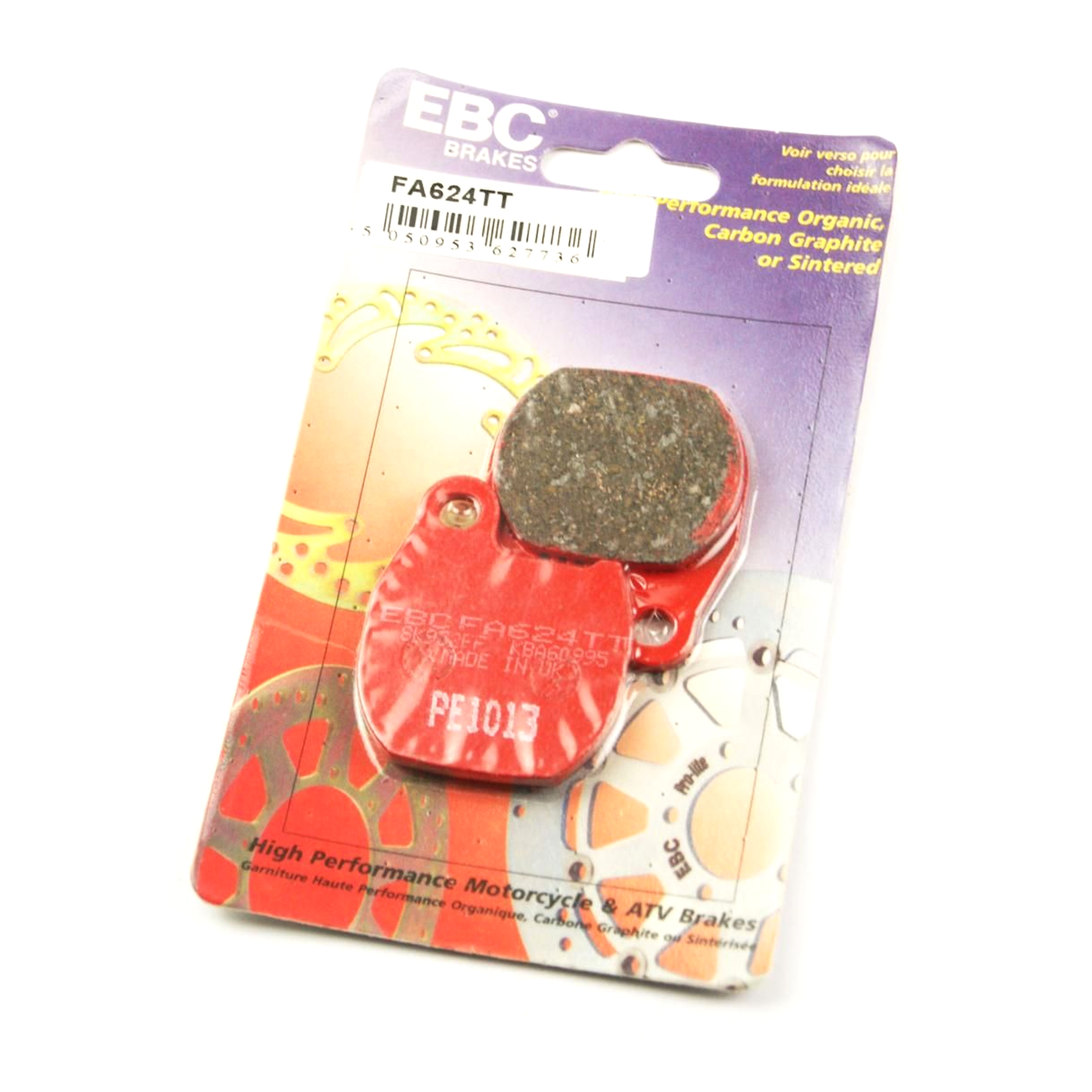 BRAKE PADS DISC SEMI-METAL, EBC FA624TT HONDA VFR 1200 image 1