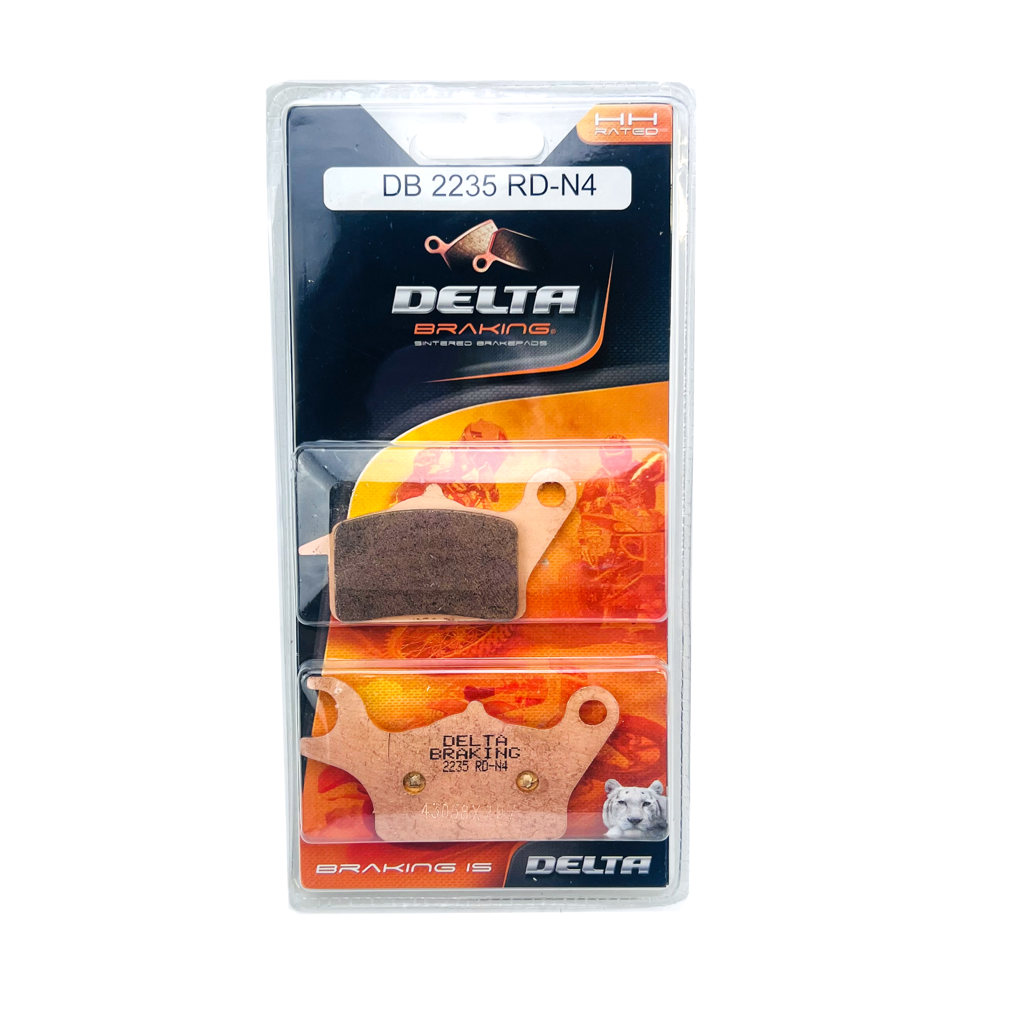 BRAKE PADS DELTA RDN4 SINTERED METAL DB2235 (FA625 VD186) Wave 110 12-16 image 1