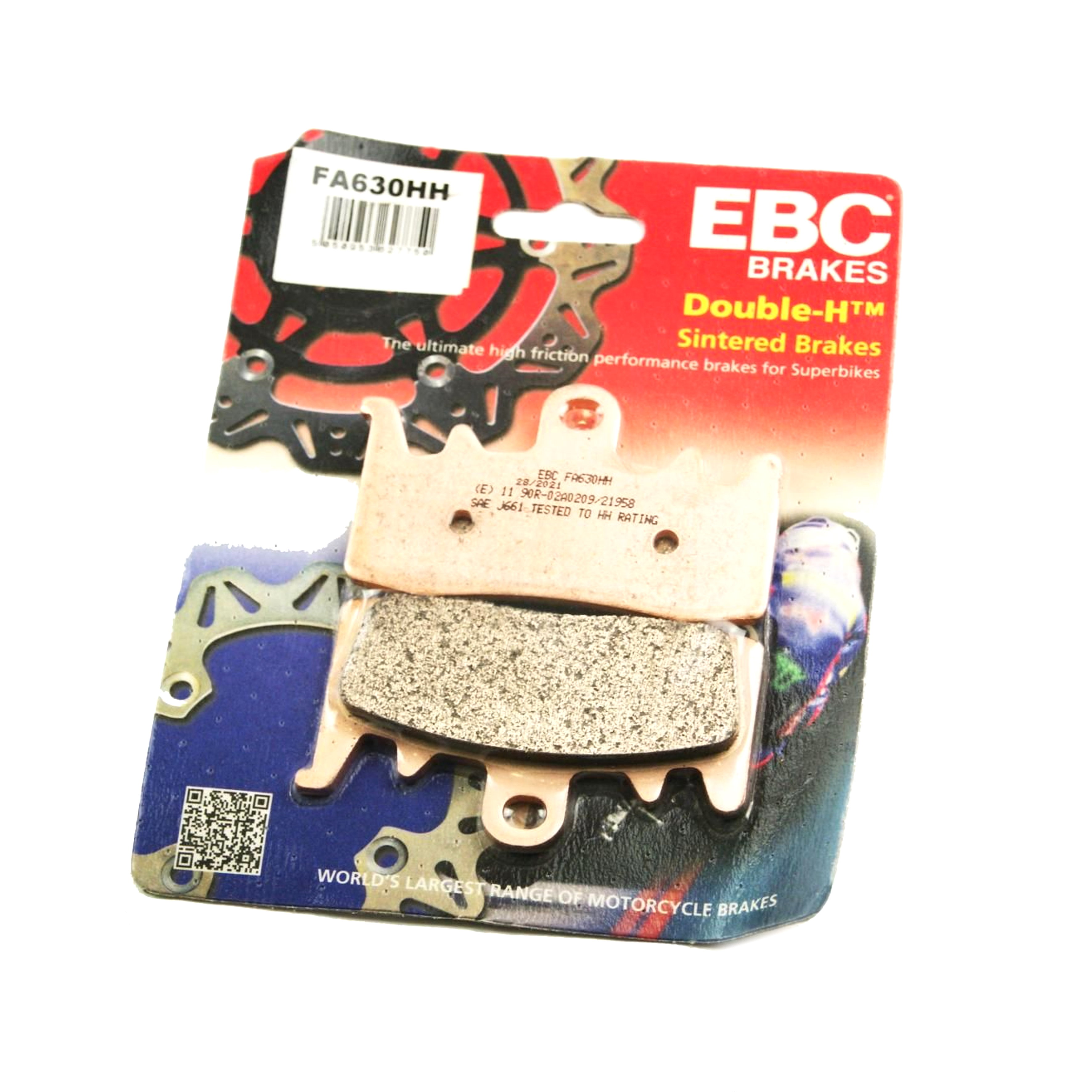 BRAKE PADS SINTERED METAL, EBC FA630HH GOLD, 39-630 image 1
