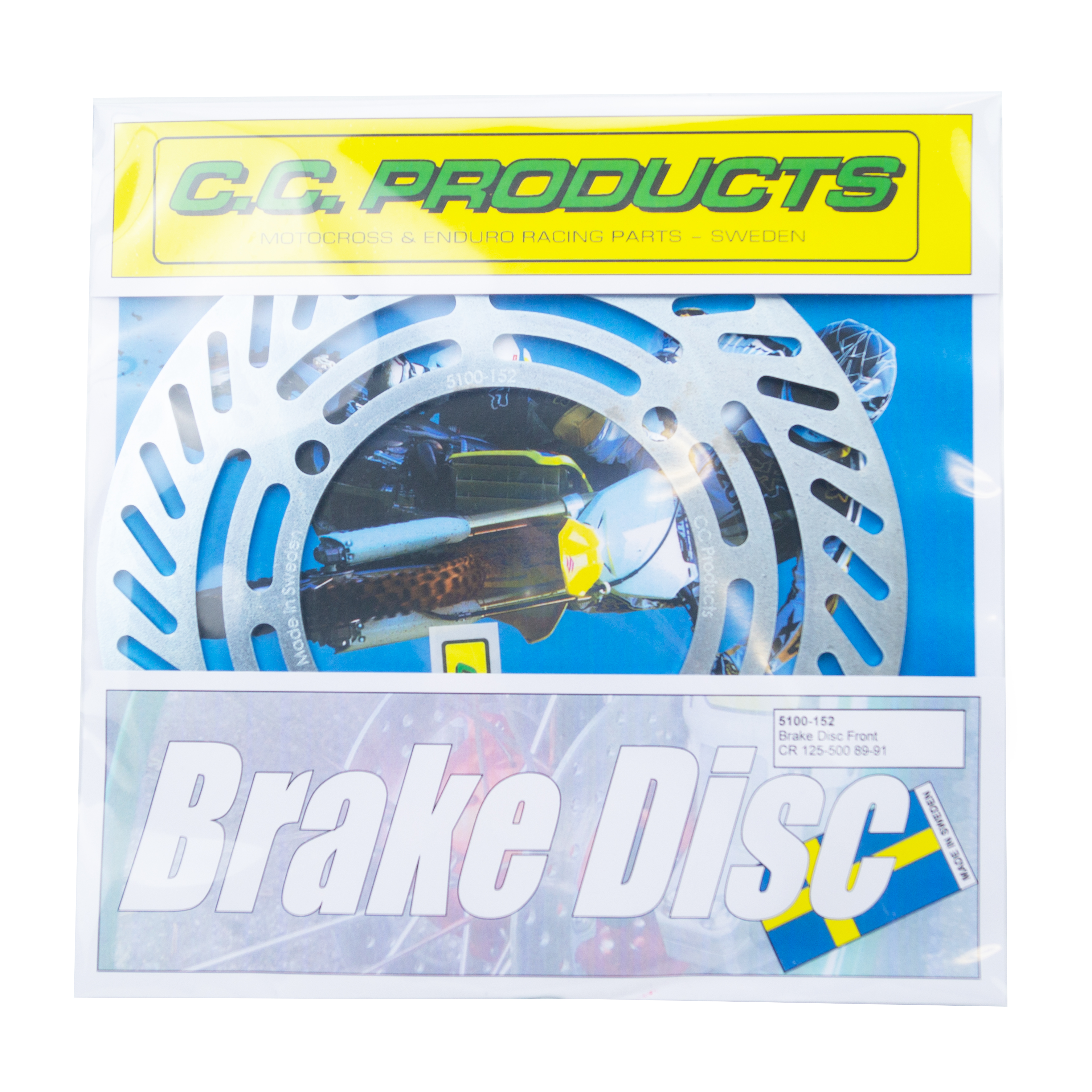 DISC BRAKE FRONT CR XR HONDA, CROSS-CENTER PRODUCT 5100-152 [Made in Sweden] image 1