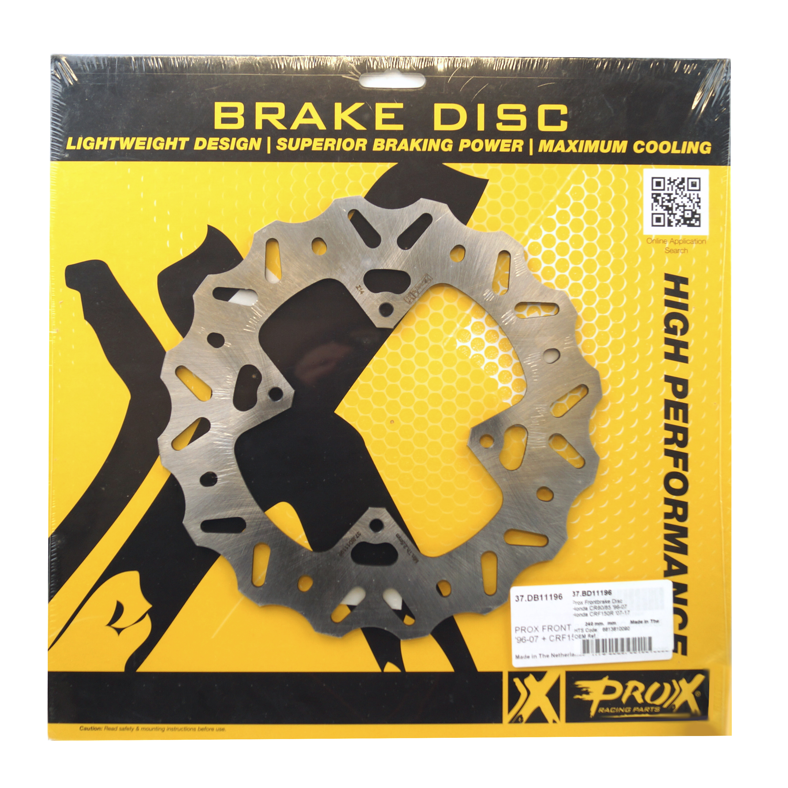 DISC BRAKE FRONT CR85 CRF150, PROX 37.BD11196 image 1