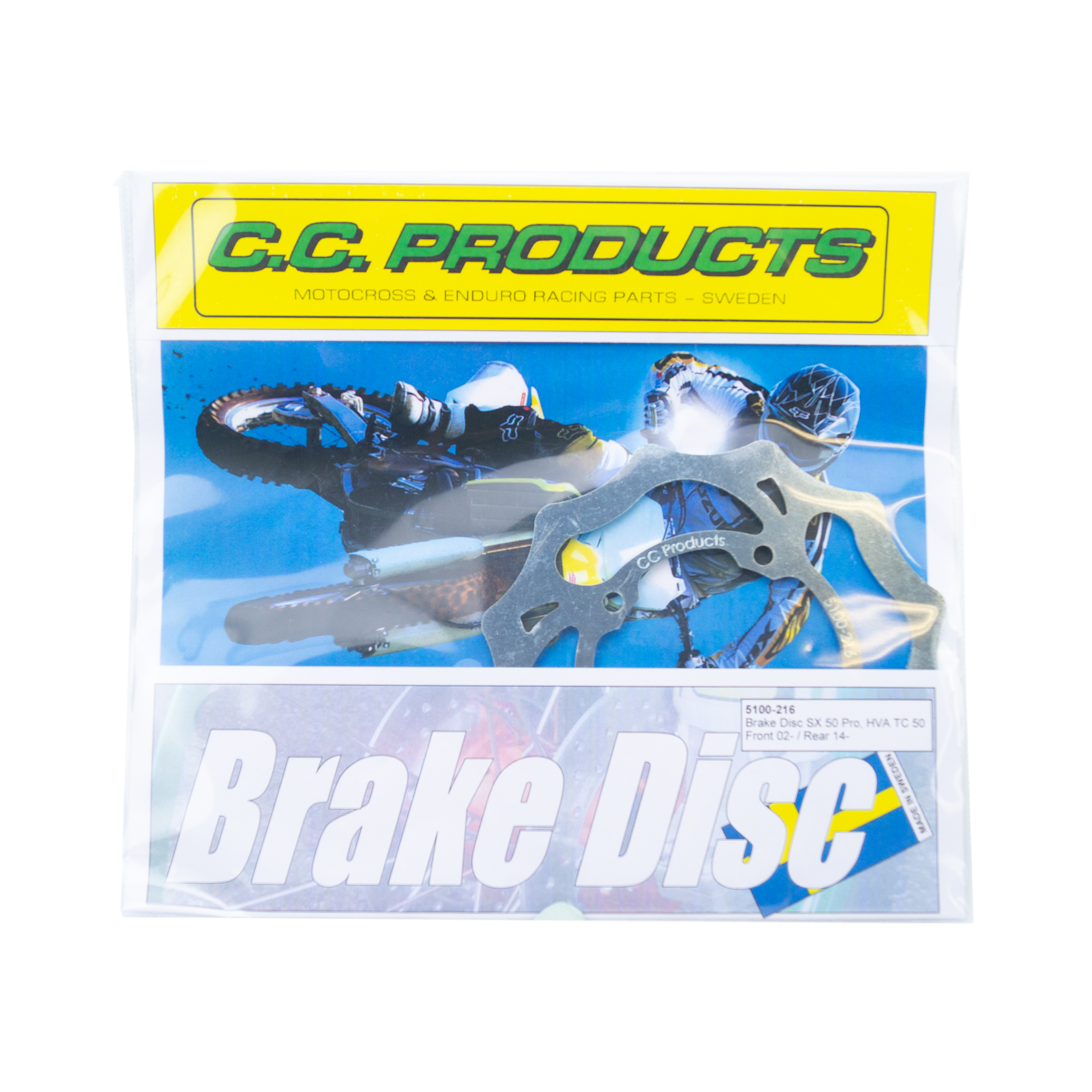 DISC BRAKE FRONT KTM50SX WAVE, CROSS-CENTER 5100-216 image 1
