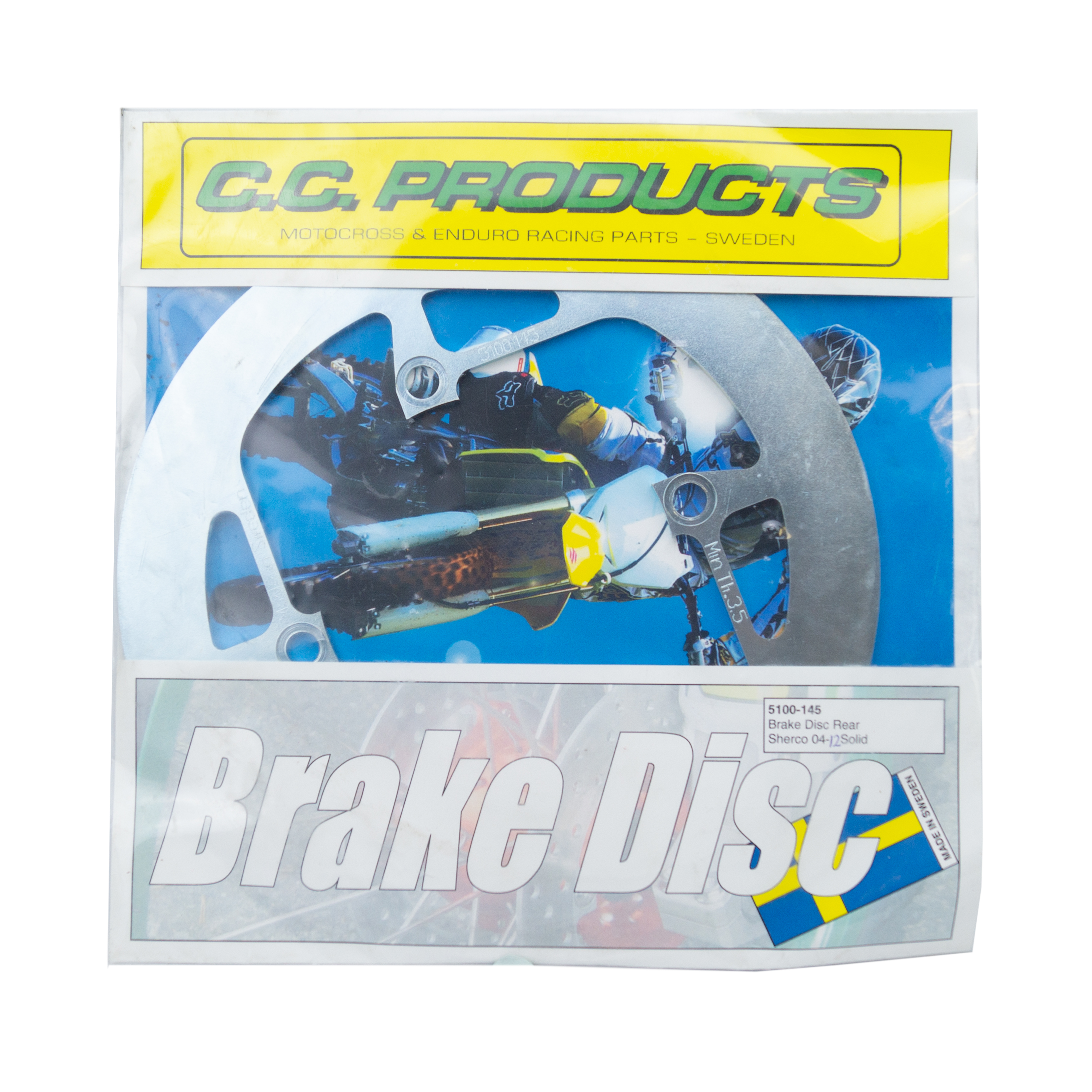 DISC BRAKE REAR SHERCO 13-ON, CROSS-CENTER 5100-231, SOLID image 1