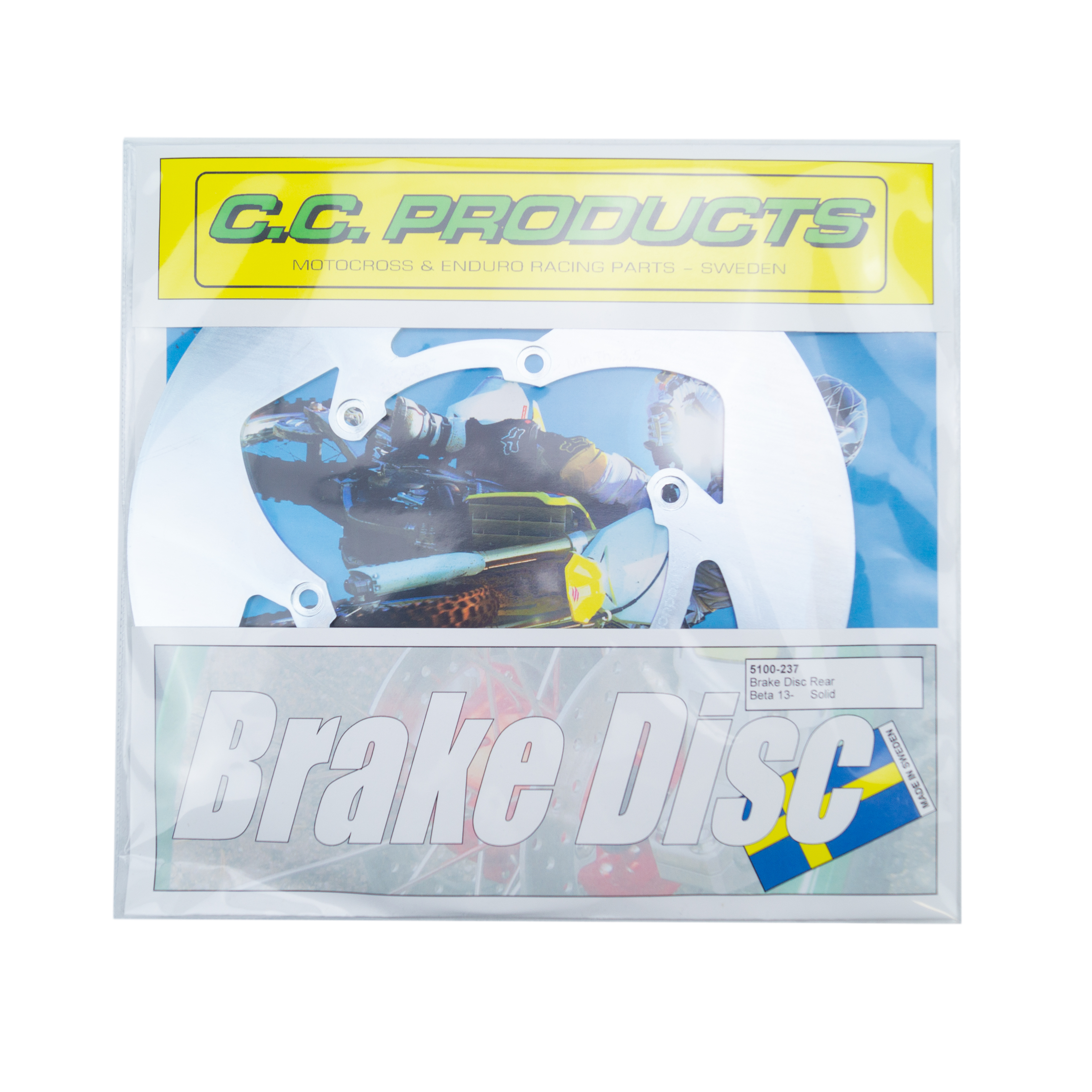 DISC SOLID REAR BETA 2013-ON, CROSS-CENTER PRODUCT 5100-237 image 1
