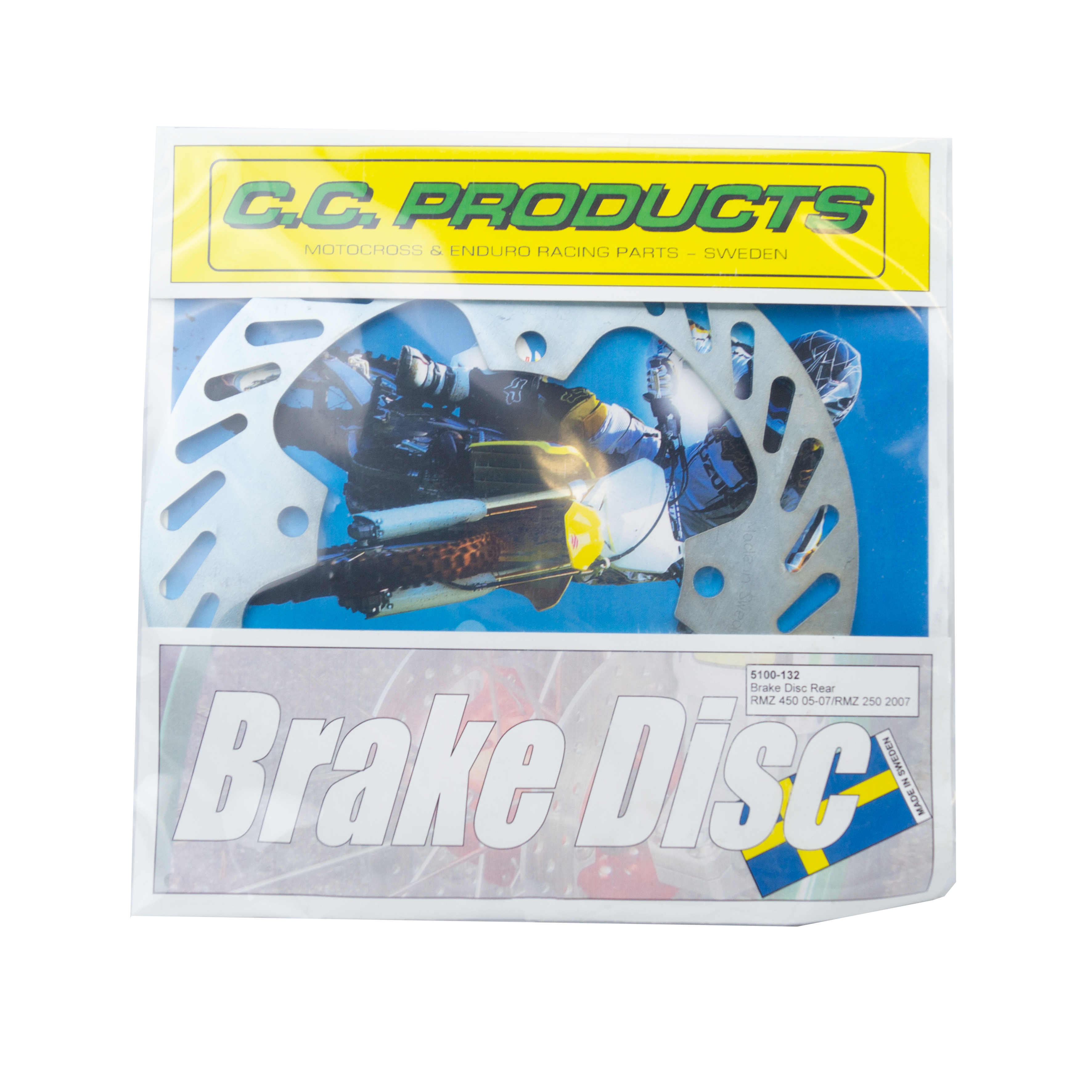 DISC BRAKE REAR RMZ250 450 CC, CROSS-CENTER PRODUCT 5100-132 image 1