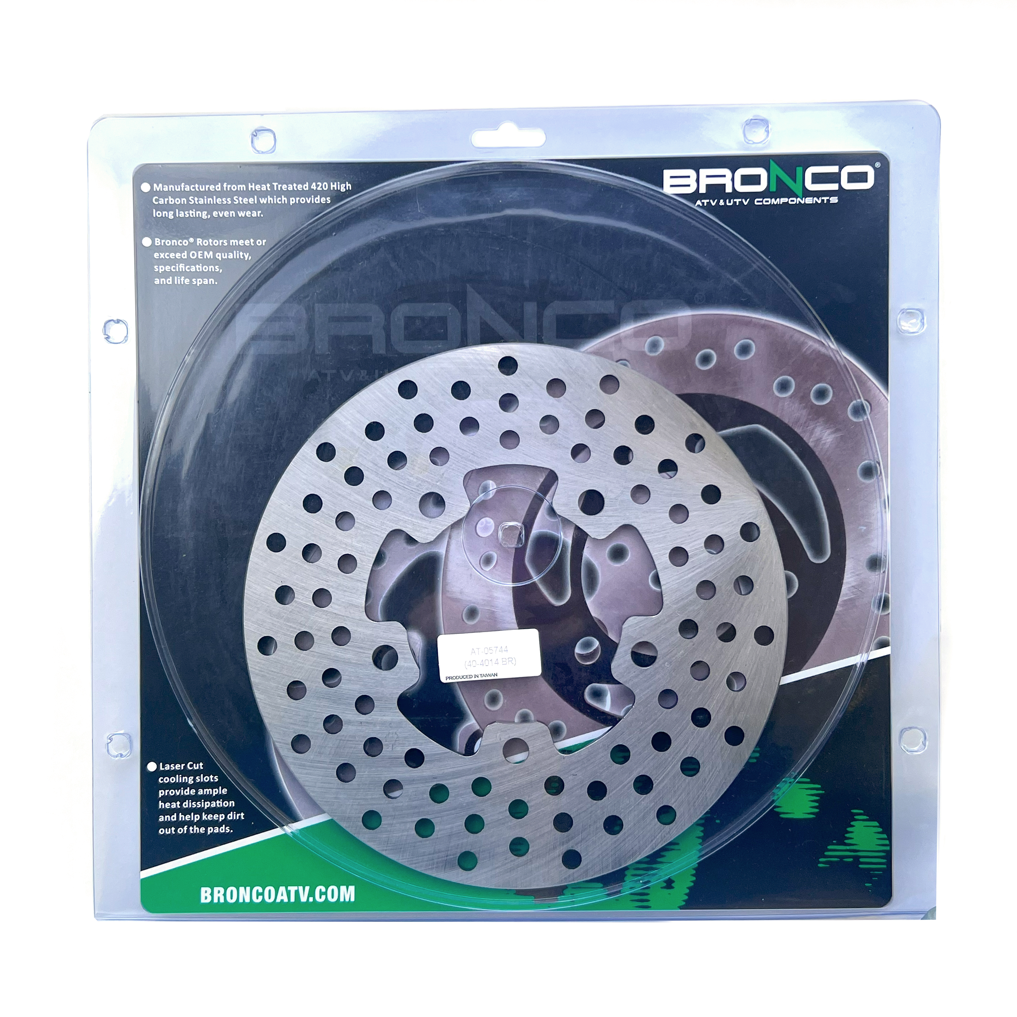 DISC BRAKE ROTOR REAR 3304-301, BRONCO AT-05744 image 1