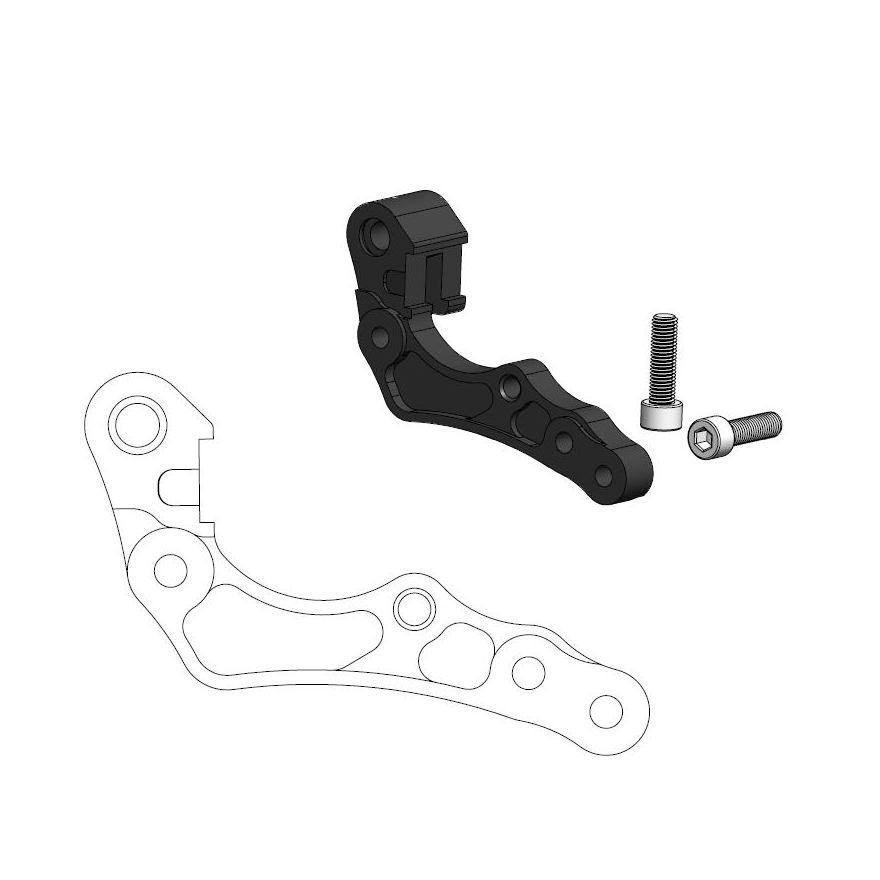 BRACKET 260mm ADAPTER RACING, MOTO-MASTER 211131 thumbnail 2