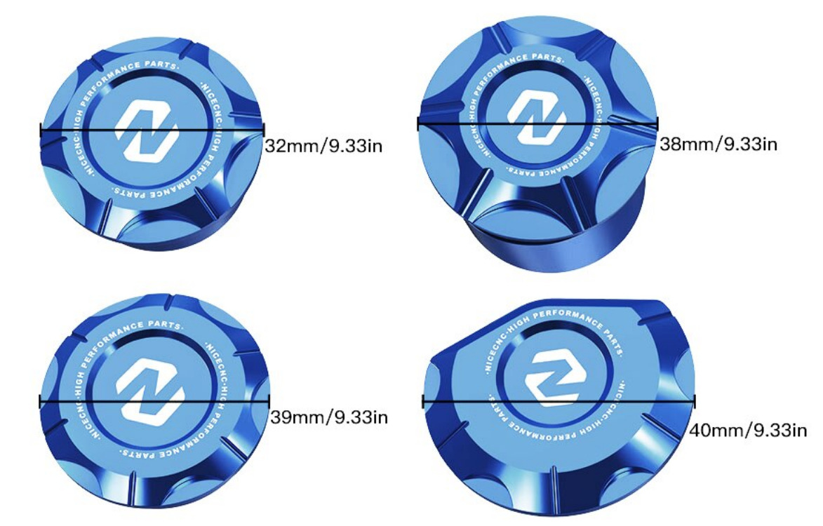 Frame Hole Plugs Blue Yamaha YZ250 2016-2023 thumbnail 2