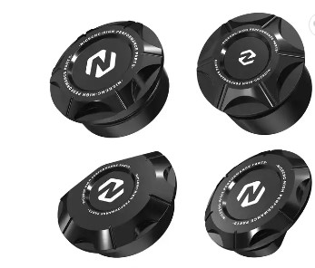 Frame Hole Plugs Black Yamaha YZ250 2016-2023 image 1