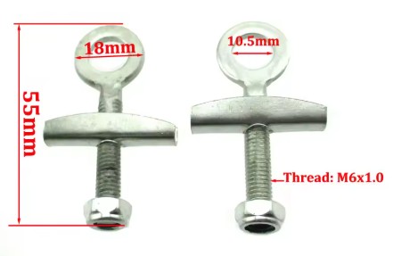CHAIN ADJUSTER TENSIONER 10mm HOLE UNIVERSAL CHINESE 2 STROKE 47CC 49CC MINI MOTO DIRT POCKET BIKE thumbnail 2