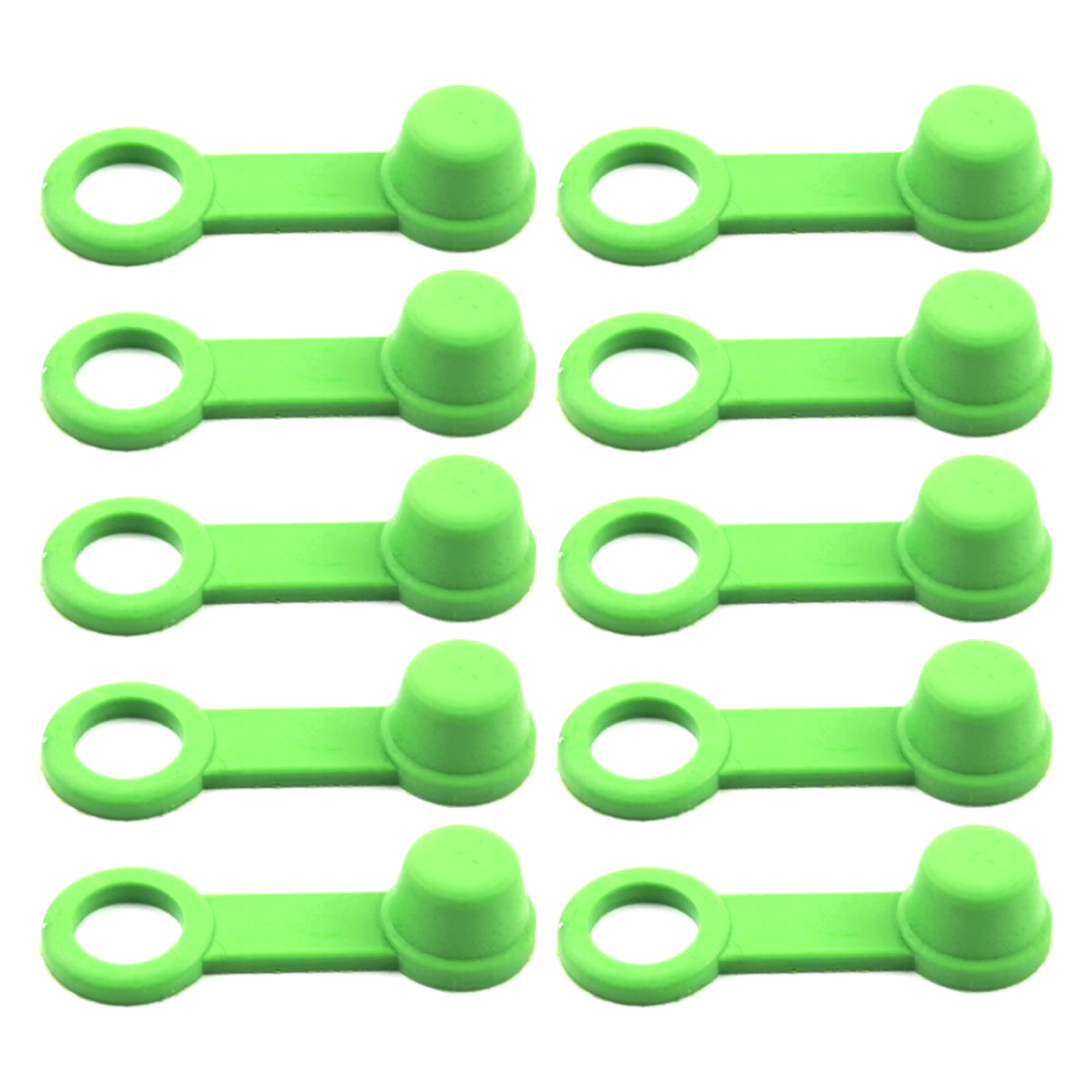 TRADE PACK 10 RUBBER CAPS GREEN, TRADE £0.40 EA. BLEED NIPPLE COVER CAP image 1
