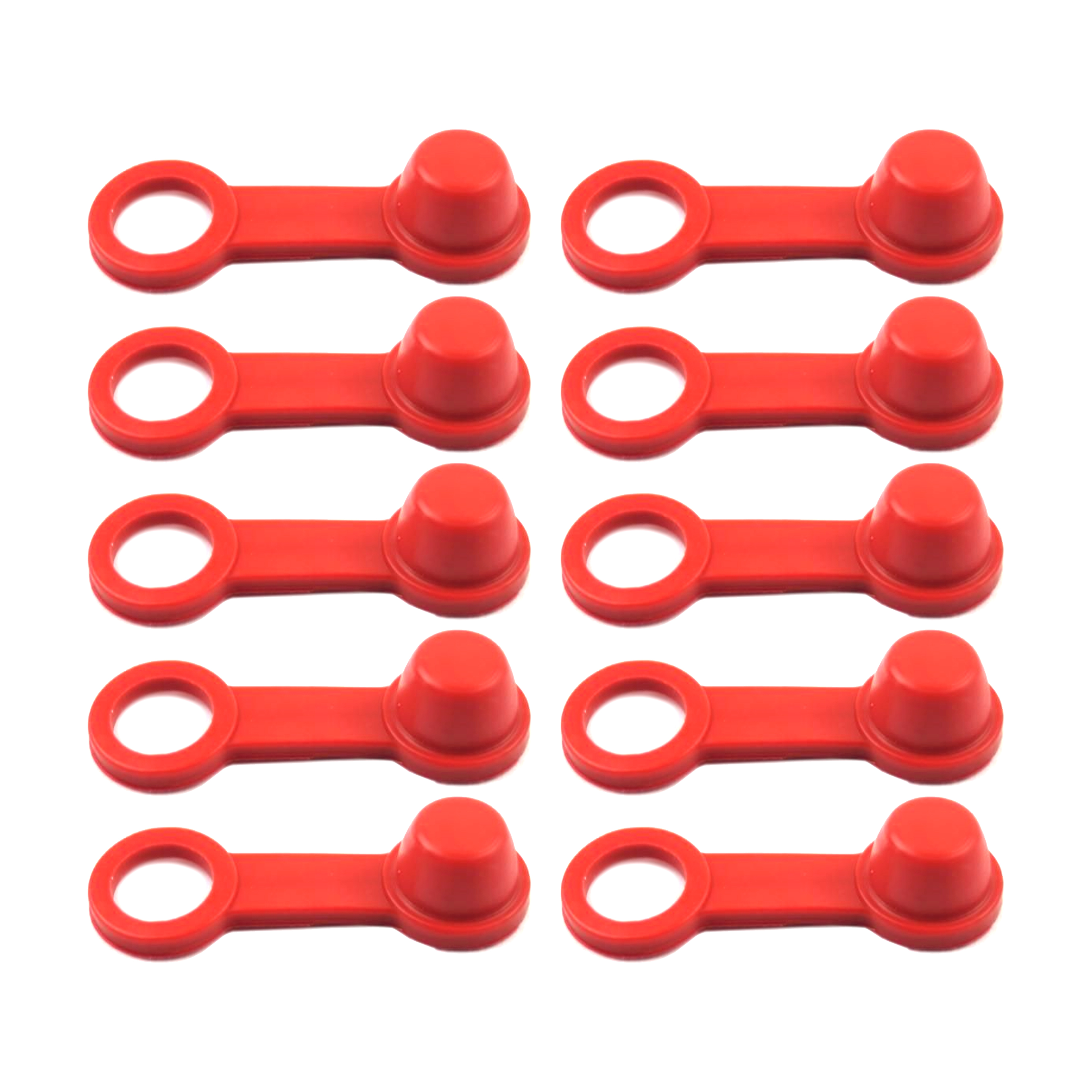 TRADE PACK 10 RUBBER CAPS RED, TRADE £0.40 EA. BLEED NIPPLE COVER CAP image 1