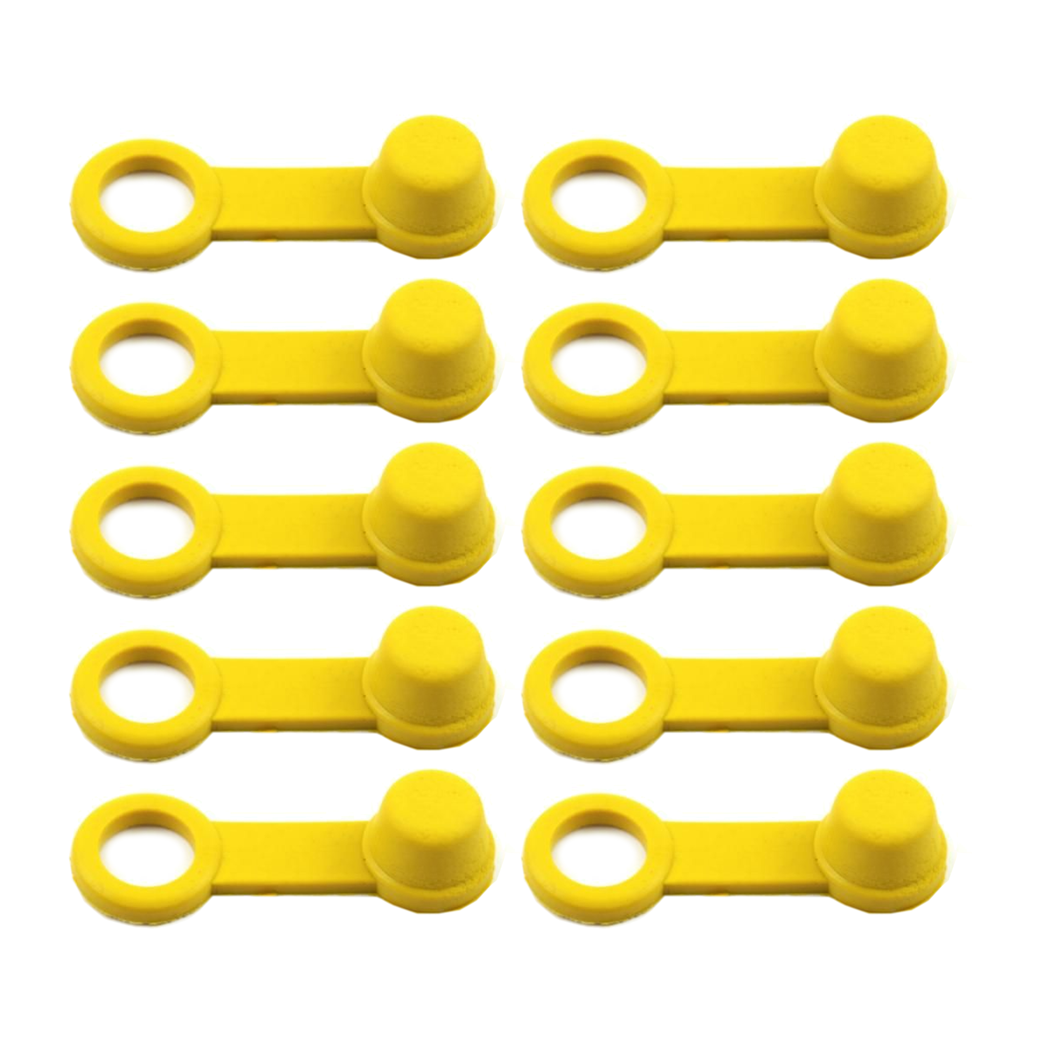 TRADE PACK 10 RUBBER CAPS YELLOW, TRADE £0.40 EA. BLEED NIPPLE COVER CAP image 1