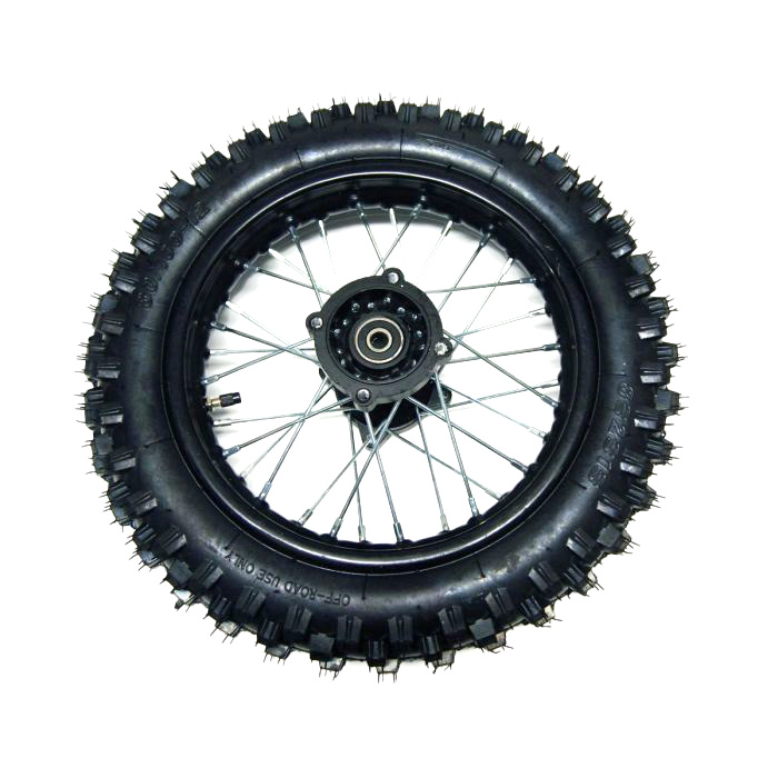 REAR WHEEL 12 PIT BIKE 12MM AXLE, 12-80/100, TTR KLX CRF XR SDG