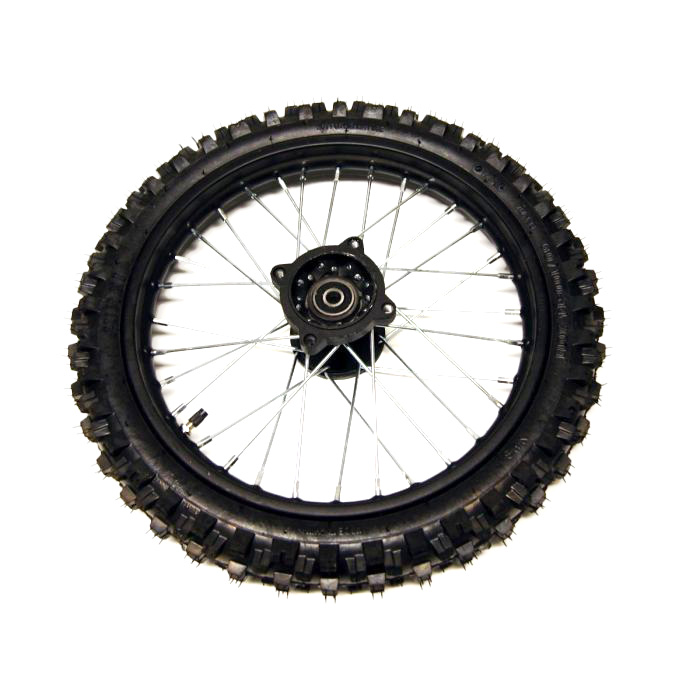 FRONT WHEEL 14 PIT BIKE 12MM AXLE, 14-60/100