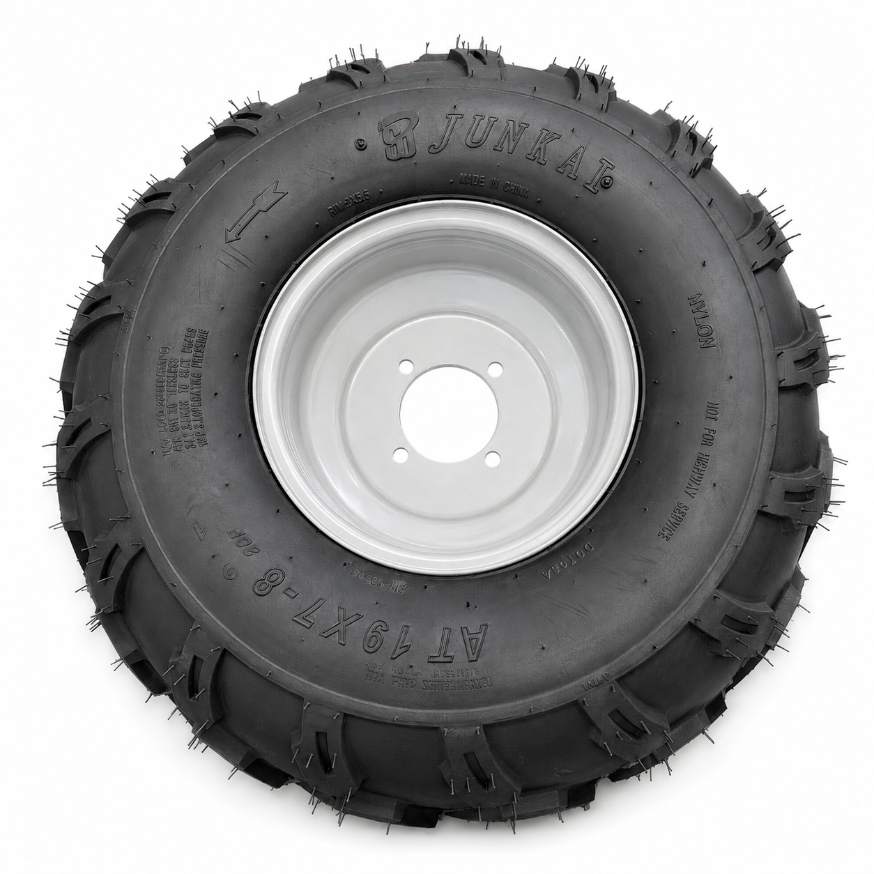 FRONT WHEEL KIT 4/88 19x7.00-8, GO KART BUGGY ATV UNIVERSAL image 1