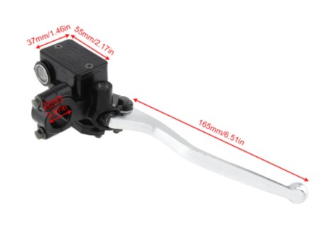 MASTER CYLINDER HYDRAULIC BRAKE LEVER UNIVERSAL 10mm MIRROR MOUNT thumbnail 3